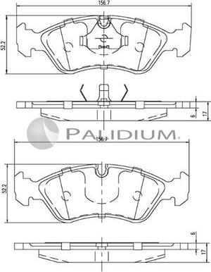 Ashuki P1-1311 - Kit de plaquettes de frein, frein à disque cwaw.fr