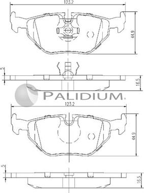 Ashuki P1-1297 - Kit de plaquettes de frein, frein à disque cwaw.fr