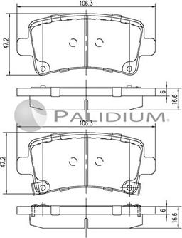 Ashuki P1-1245 - Kit de plaquettes de frein, frein à disque cwaw.fr