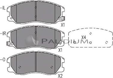 Ashuki P1-1240 - Kit de plaquettes de frein, frein à disque cwaw.fr