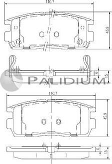 Ashuki P1-1241 - Kit de plaquettes de frein, frein à disque cwaw.fr