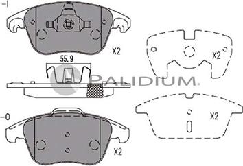 Ashuki P1-1248 - Kit de plaquettes de frein, frein à disque cwaw.fr