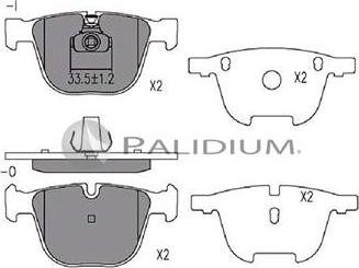 Ashuki P1-1243 - Kit de plaquettes de frein, frein à disque cwaw.fr