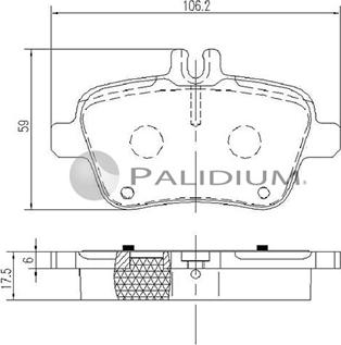 Ashuki P1-1259 - Kit de plaquettes de frein, frein à disque cwaw.fr