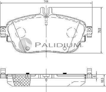 Ashuki P1-1258 - Kit de plaquettes de frein, frein à disque cwaw.fr