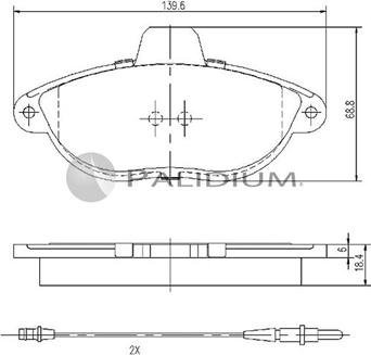 Ashuki P1-1269 - Kit de plaquettes de frein, frein à disque cwaw.fr