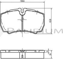 Ashuki P1-1209 - Kit de plaquettes de frein, frein à disque cwaw.fr