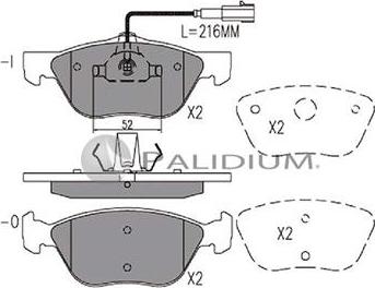 Ashuki P1-1219 - Kit de plaquettes de frein, frein à disque cwaw.fr