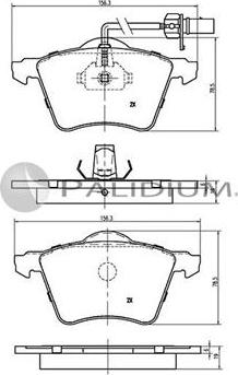 Ashuki P1-1210 - Kit de plaquettes de frein, frein à disque cwaw.fr