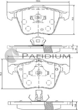 Ashuki P1-1236 - Kit de plaquettes de frein, frein à disque cwaw.fr