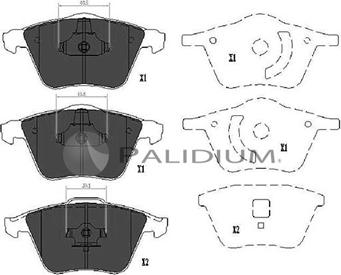 Ashuki P1-1224 - Kit de plaquettes de frein, frein à disque cwaw.fr