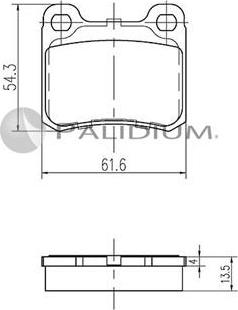 Ashuki P1-1221 - Kit de plaquettes de frein, frein à disque cwaw.fr