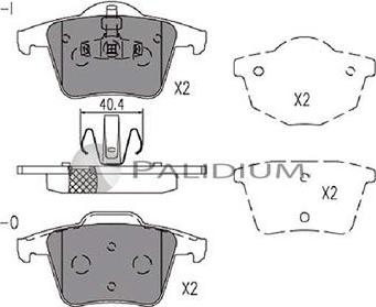 Ashuki P1-1228 - Kit de plaquettes de frein, frein à disque cwaw.fr