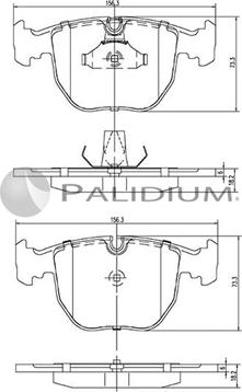 Ashuki P1-1222 - Kit de plaquettes de frein, frein à disque cwaw.fr