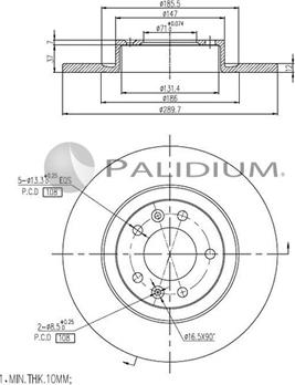 Ashuki P330-098 - Disque de frein cwaw.fr