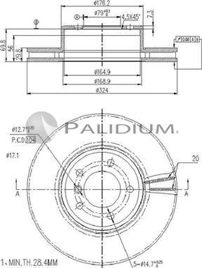 Ashuki P330-049 - Disque de frein cwaw.fr