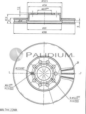 Ashuki P330-040 - Disque de frein cwaw.fr