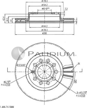 Ashuki P330-041 - Disque de frein cwaw.fr