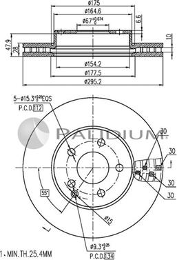 Ashuki P330-048 - Disque de frein cwaw.fr