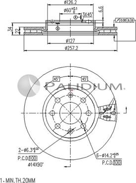 Ashuki P330-043 - Disque de frein cwaw.fr