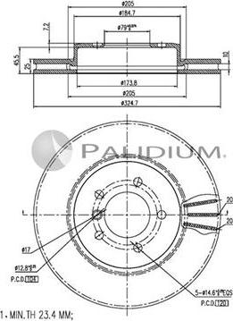 Ashuki P330-047 - Disque de frein cwaw.fr