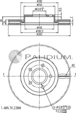 Ashuki P330-056 - Disque de frein cwaw.fr