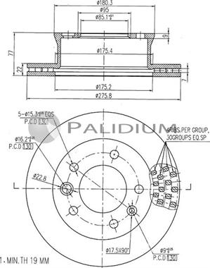 Ashuki P330-051 - Disque de frein cwaw.fr