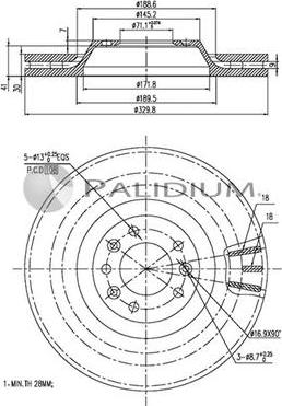 Ashuki P330-052 - Disque de frein cwaw.fr