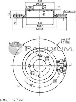 Ashuki P330-009 - Disque de frein cwaw.fr