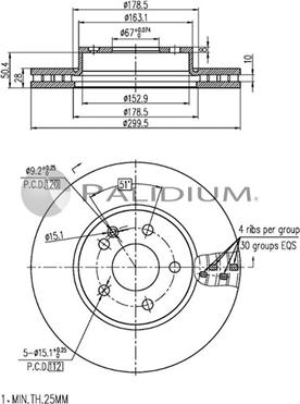 Ashuki P330-150 - Disque de frein cwaw.fr