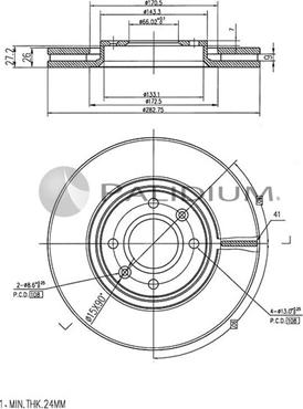 Ashuki P330-005 - Disque de frein cwaw.fr