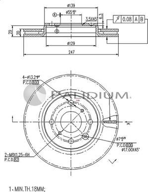 Ashuki P330-001 - Disque de frein cwaw.fr