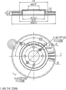 Ashuki P330-008 - Disque de frein cwaw.fr