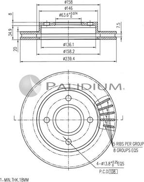 Ashuki P330-019 - Disque de frein cwaw.fr