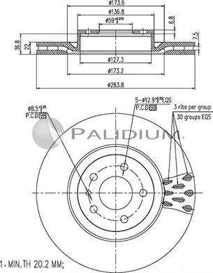 Ashuki P330-088 - Disque de frein cwaw.fr