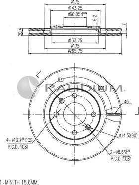 Ashuki P330-030 - Disque de frein cwaw.fr