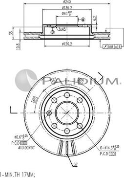 Ashuki P330-038 - Disque de frein cwaw.fr