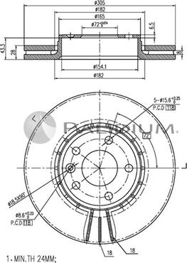 Ashuki P330-033 - Disque de frein cwaw.fr