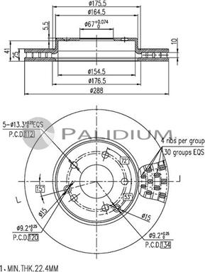 Ashuki P330-020 - Disque de frein cwaw.fr