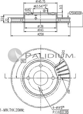 Ashuki P330-021 - Disque de frein cwaw.fr