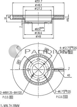 Ashuki P330-022 - Disque de frein cwaw.fr