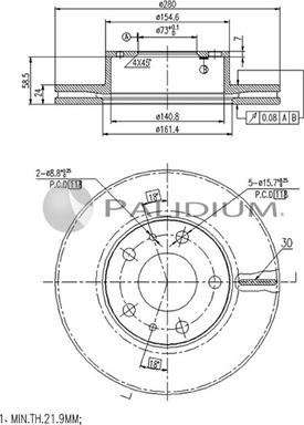 Ashuki P330-071 - Disque de frein cwaw.fr