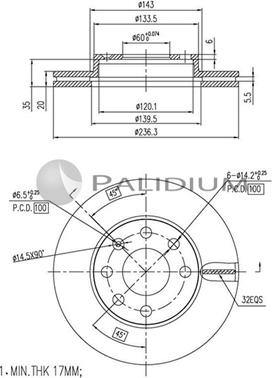 Ashuki P330-072 - Disque de frein cwaw.fr