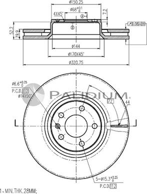 Ashuki P330-142 - Disque de frein cwaw.fr