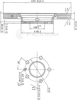 Ashuki P330-147 - Disque de frein cwaw.fr