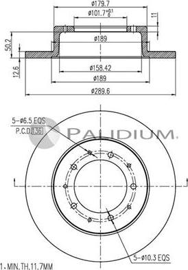 Ashuki P330-159 - Disque de frein cwaw.fr