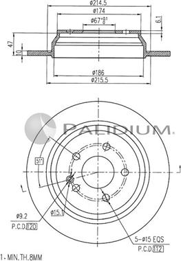 Ashuki P330-102 - Disque de frein cwaw.fr