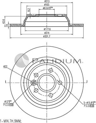 Ashuki P330-118 - Disque de frein cwaw.fr