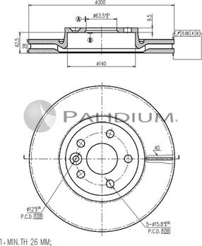 Ashuki P330-113 - Disque de frein cwaw.fr