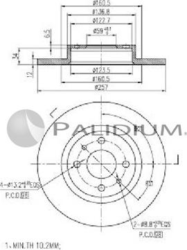 Ashuki P330-112 - Disque de frein cwaw.fr